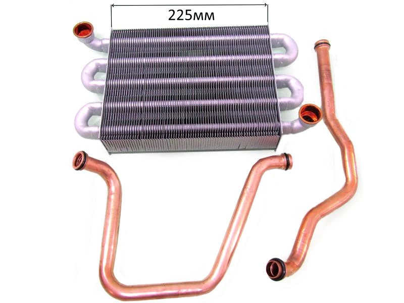 Теплообменник основной с трубками  ARISTON BS II, EGIS PLUS, MATIS 24 FF С 2008 гв (65113396)