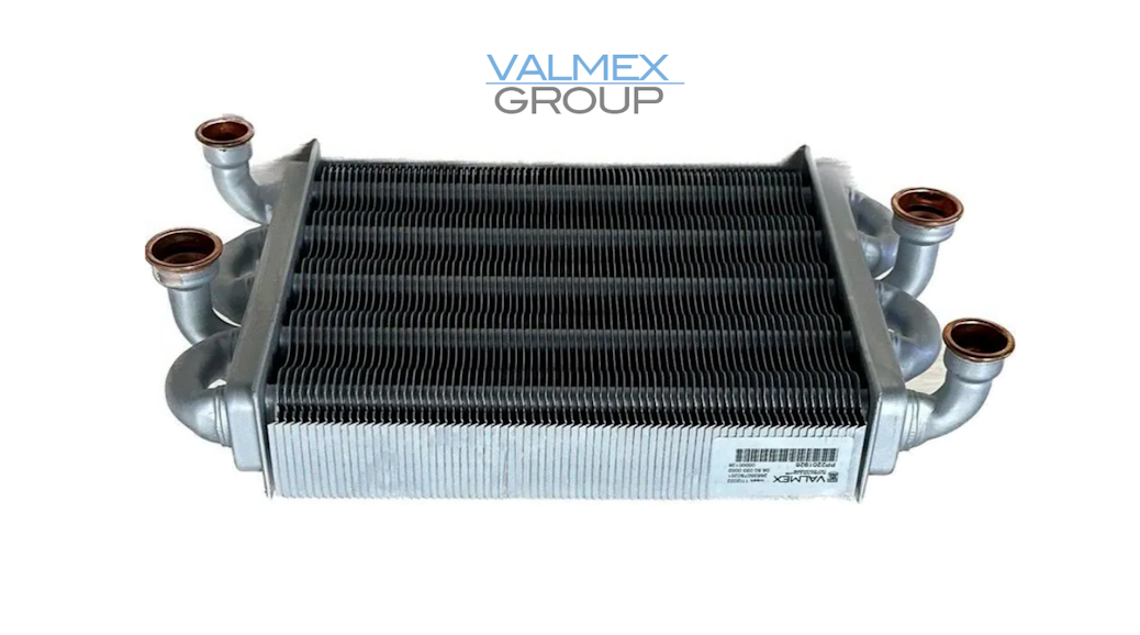 Теплообменник битермический основной 18/23 кВт для котлов Protherm (0020119543) Valmex