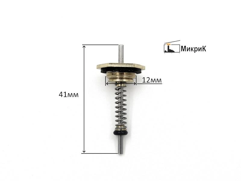 Шток водяного узла M12 41×2 мм для газовых колонок 8–10 л Oasis, Neva-Tranzit, Electrolux, Vector