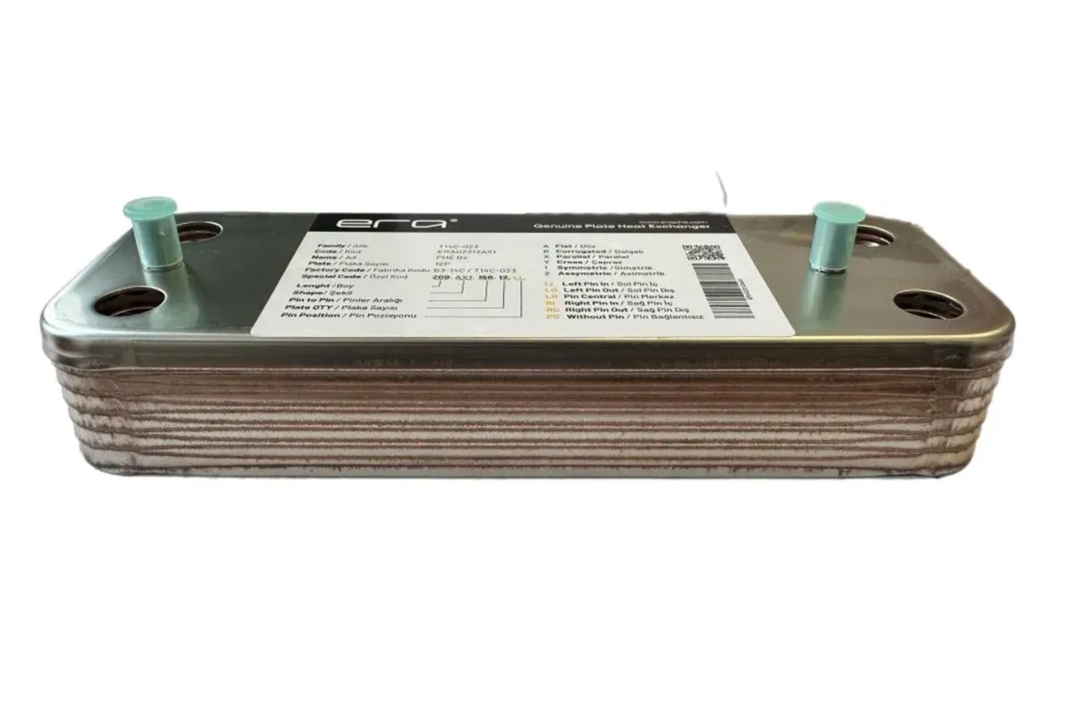 Теплообменник  ГВС 12 пластин 156 мм Baxi (5686660) ERA