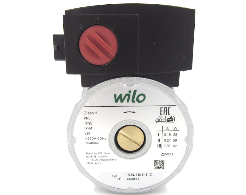 Двигатель насоса KSL 15/5-3C 82W, 21 мм аналог Wilo для Baxi, Ferroli, Protherm, Vaillant, Ariston, Viessmann, Fondital