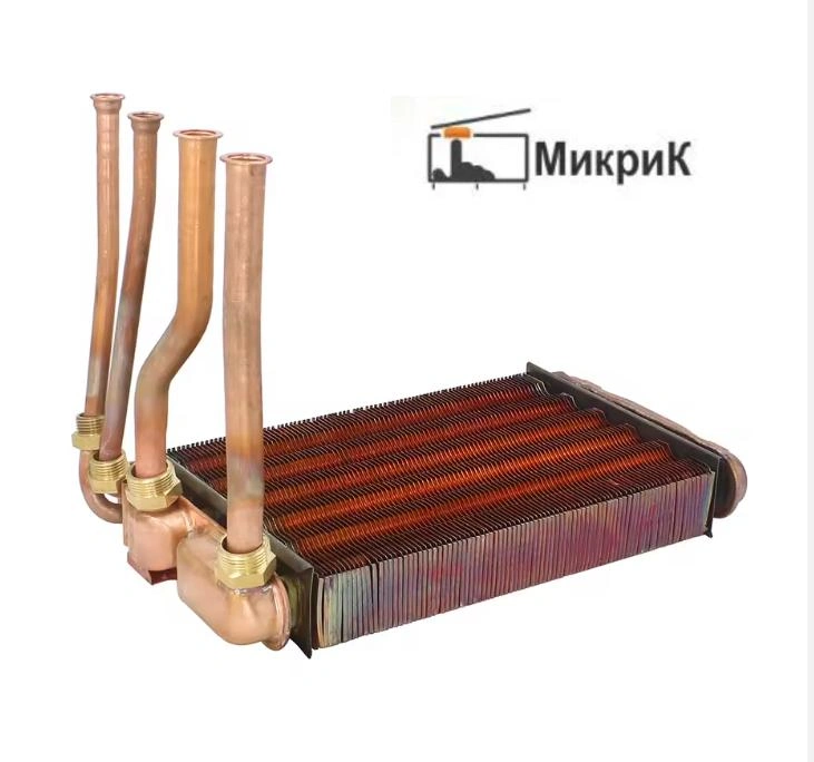 Теплообменник битермический Bosch Gaz 4000 W ZWA 24-2A, 24-2K, Buderus (87154065460)